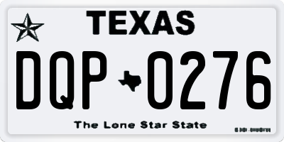 TX license plate DQP0276