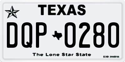 TX license plate DQP0280