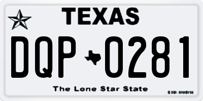 TX license plate DQP0281