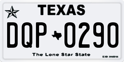 TX license plate DQP0290