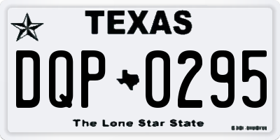 TX license plate DQP0295