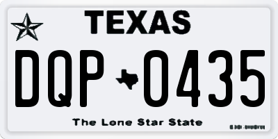TX license plate DQP0435