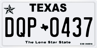 TX license plate DQP0437