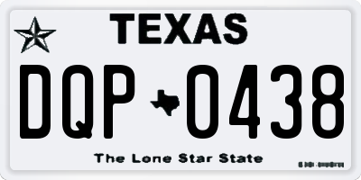 TX license plate DQP0438