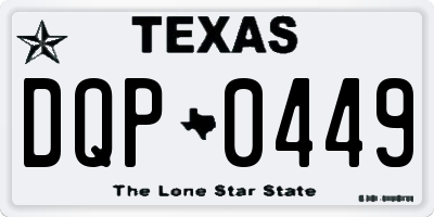 TX license plate DQP0449