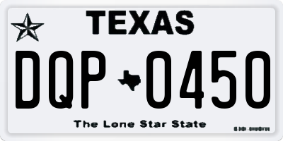 TX license plate DQP0450