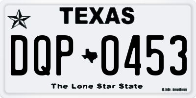 TX license plate DQP0453