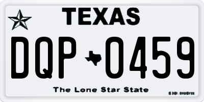 TX license plate DQP0459