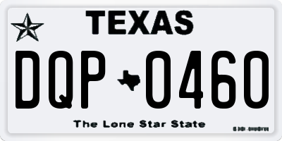 TX license plate DQP0460
