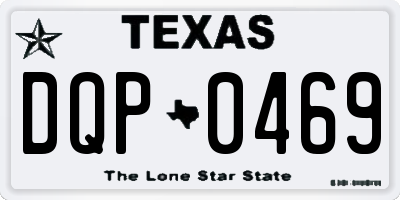 TX license plate DQP0469