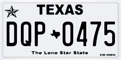 TX license plate DQP0475