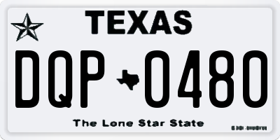 TX license plate DQP0480