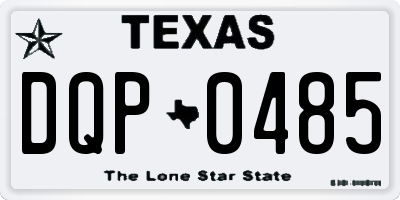 TX license plate DQP0485