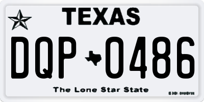 TX license plate DQP0486