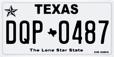 TX license plate DQP0487