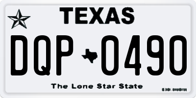 TX license plate DQP0490
