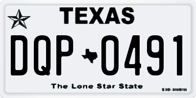 TX license plate DQP0491