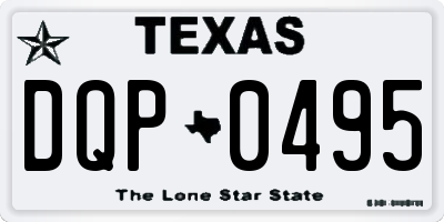 TX license plate DQP0495