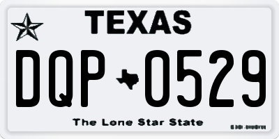 TX license plate DQP0529