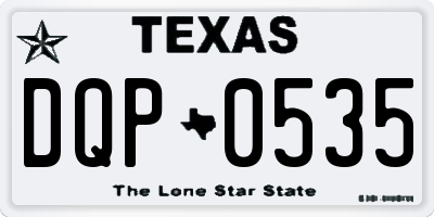 TX license plate DQP0535