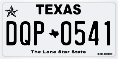 TX license plate DQP0541