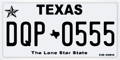 TX license plate DQP0555