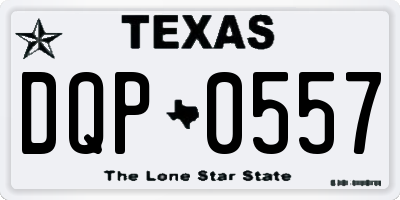 TX license plate DQP0557