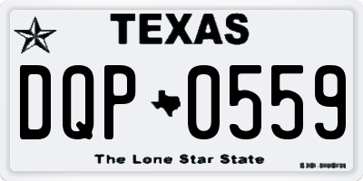 TX license plate DQP0559
