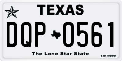 TX license plate DQP0561