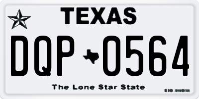 TX license plate DQP0564