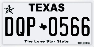 TX license plate DQP0566