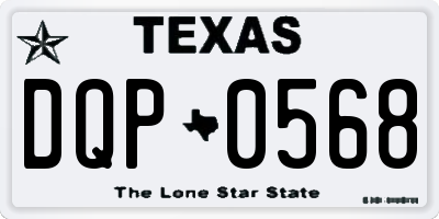 TX license plate DQP0568