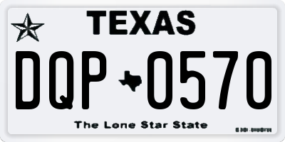TX license plate DQP0570