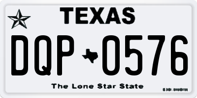 TX license plate DQP0576