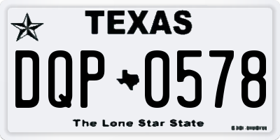 TX license plate DQP0578