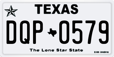 TX license plate DQP0579