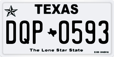 TX license plate DQP0593
