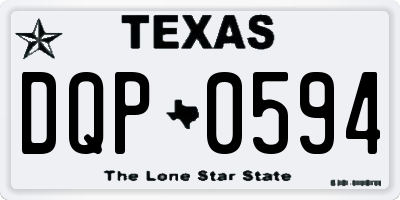 TX license plate DQP0594