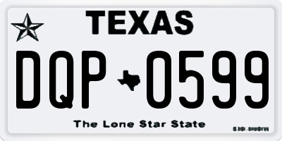 TX license plate DQP0599