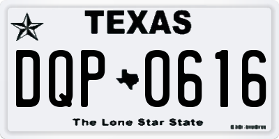 TX license plate DQP0616