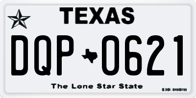 TX license plate DQP0621