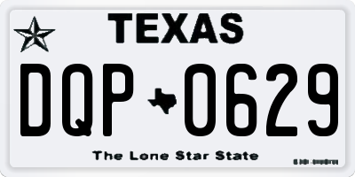 TX license plate DQP0629
