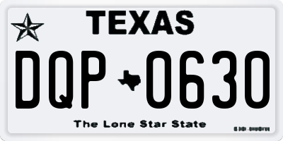 TX license plate DQP0630