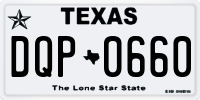 TX license plate DQP0660