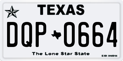TX license plate DQP0664