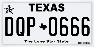 TX license plate DQP0666
