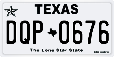 TX license plate DQP0676