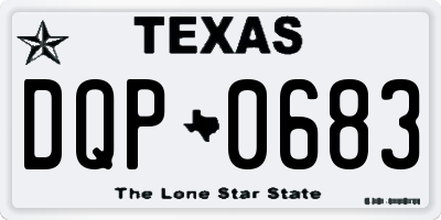 TX license plate DQP0683
