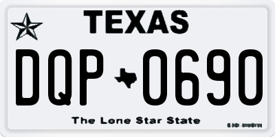 TX license plate DQP0690