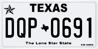 TX license plate DQP0691